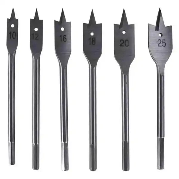 Jogo de Brocas Chatas para Madeira Kit com 6 Peças 7040555 SPARTA