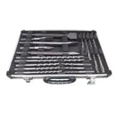 Jogo de Brocas Ponteiro e Talhadeira SDS PLUS com 18 Peças HT